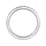 Lume 14K White Gold  Round Diamond Studded Band Ring - 0.97cts