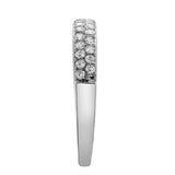 Serafina 14K White Gold Round Diamond Studded Eternity Band Ring - 0.48cts