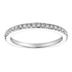 Solas 14K White Gold Round Diamond Studded Eternity Ring - 0.31cts