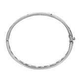 Starlit Grace 0.07 Ct Diamond Bangle in 925 Sterling Silver