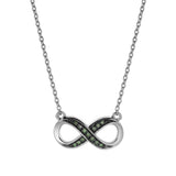 Infinite Devotion 0.08 Ct Diamond Necklace in 925 Sterling Silver