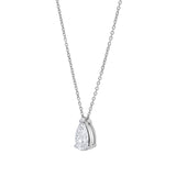 Pear Perfection 14K White Gold Lab Grown Diamond Necklace - 1.50 ct