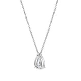 Pear Perfection 14K White Gold Lab Grown Diamond Necklace - 1.50 ct