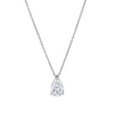 Pear Perfection 14K White Gold Lab Grown Diamond Necklace - 1.50 ct