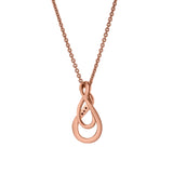 Sorelle 0.03 Ct Diamond Twist Pendant Necklace in 925 Sterling Silver