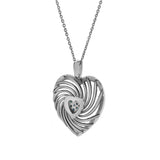 Nalina 0.08 Ct Diamond Heart Pendant in 925 Sterling Silver