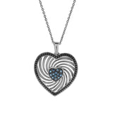 Nalina 0.08 Ct Diamond Heart Pendant in 925 Sterling Silver