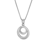 Calira 0.01 Ct Diamond Circle Pendant in 925 Sterling Silver