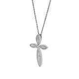 Ariellea 0.01 Ct Diamond Cross Pendant in 925 Sterling Silver