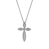 Ariellea 0.01 Ct Diamond Cross Pendant in 925 Sterling Silver