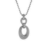 Marcelline 0.03 Ct Diamond Linked Oval Pendant in 925 Sterling Silver