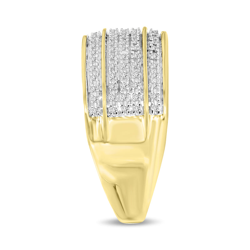 Elysium Natural Diamond Band Ring 0.38 ct in 10K Yellow Gold