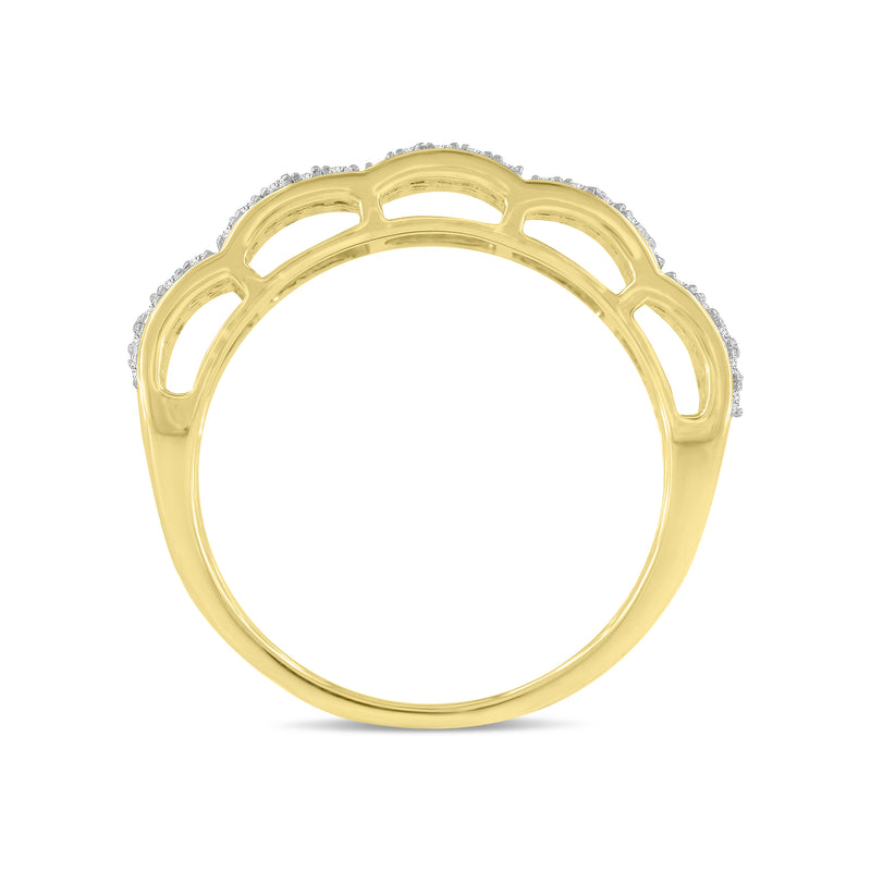 Articulix Unisex Diamond Band Ring in 10K Gold