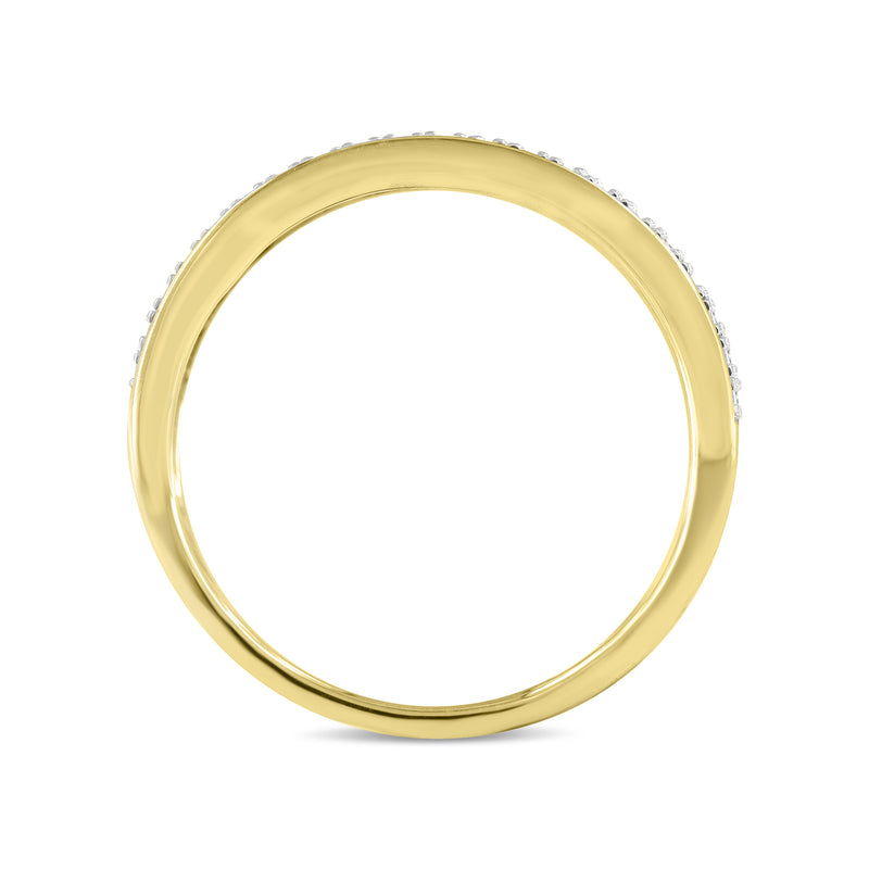 Trium Unisex Diamond Band Ring in 10K Gold