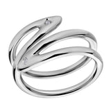Norelle 0.02 Ct Diamond Wrap Ring in 925 Sterling Silver