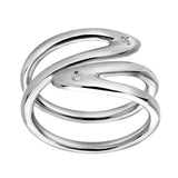 Norelle 0.02 Ct Diamond Wrap Ring in 925 Sterling Silver
