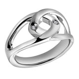 Paloma 0.02 Ct Diamond Sculptural Ring in 925 Sterling Silver