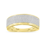Quintus Unisex Diamond Band Ring in 10K Gold