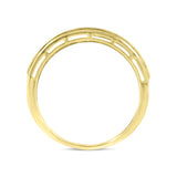Quintus Unisex Diamond Band Ring in 10K Gold