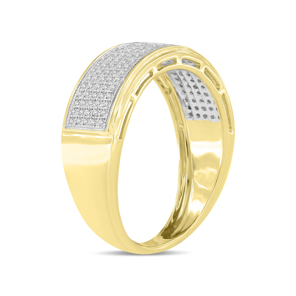 Quintus Unisex Diamond Band Ring in 10K Gold