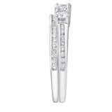 Celestyn Duo 14K White Gold Diamond Ring Set – 0.9 Ct