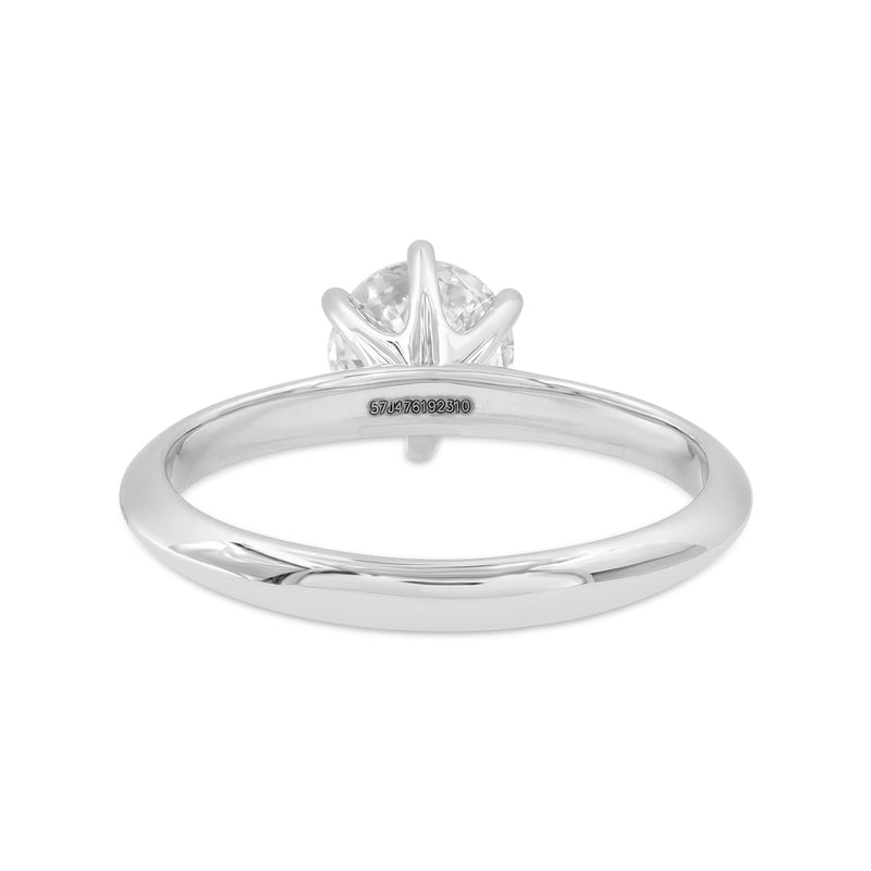 Certified Lab Grown Round Diamond Classic Solitaire Ring (1.02 ctw) in 14K Gold