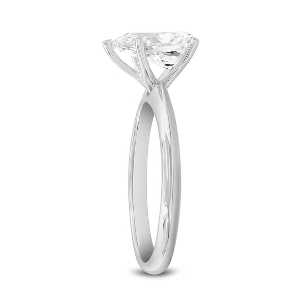 Certified Lab Grown Pear Diamond Solitaire Ava Ring (1.58 ctw) in 14K Gold