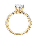 Althea 2.6 Ct Marquise Lab Grown Diamond Engagement Ring in 14K Yellow Gold