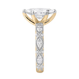 Althea 2.6 Ct Marquise Lab Grown Diamond Engagement Ring in 14K Yellow Gold