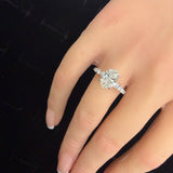 Camila 14K White Gold Oval Lab Grown Diamond Engagement Ring - 2.5 Ct