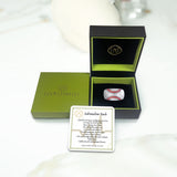 Home Run Baseball Sterling Silver Red Diamond & Enamel Band Ring