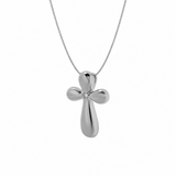 Rosina 0.01 Ct Diamond Cross Pendant in 925 Sterling Silver