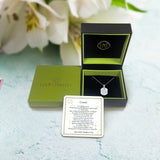 Sagittarius Archer Blue Topaz & Diamond Constellation Tag Pendant Necklace in Sterling Silver