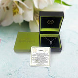Twin Nights Crescent Diamond Necklace in Sterling Silver