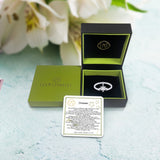 North Star Diamond Charm Ring in 14K White Gold