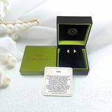 One Way Arrow Diamond Stud Earrings in 14K Yellow Gold Vermeil on Sterling Silver
