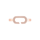 Celia C Diamond Ring in 14K Rose Gold Vermeil on Sterling Silver