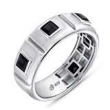 Ronin 2.15CT Black Spinel Ring 925 Silver