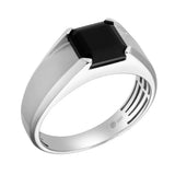 Yoru 2 CT Black Spinel Ring 925 Silver