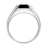 Yoru 2 CT Black Spinel Ring 925 Silver