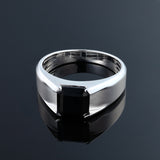 Yoru 2 CT Black Spinel Ring 925 Silver
