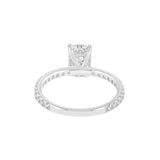 Melina 14K White Gold Cushion Lab Grown Diamond Engagement Ring - 2.0 Ct