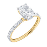 Melina 14K Yellow Gold Cushion Lab Grown Diamond Engagement Ring - 2.0 Ct