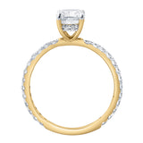 Melina 14K Yellow Gold Cushion Lab Grown Diamond Engagement Ring - 2.0 Ct
