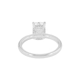 Selene 14K White Gold Cushion Hidden Halo Lab Grown Diamond Engagement Ring - 2.35 Ct