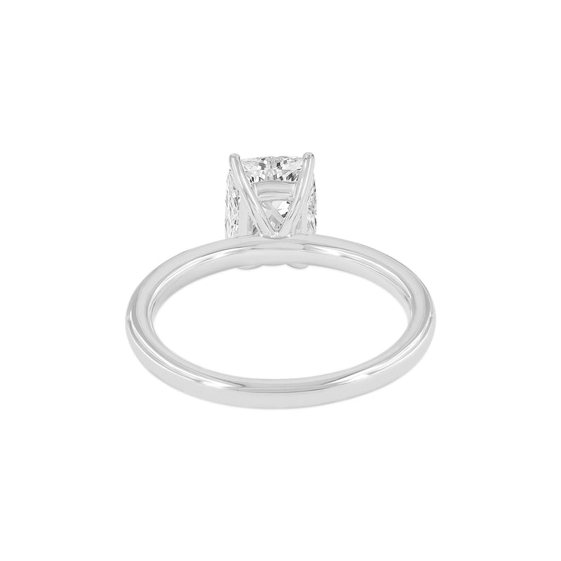 Nisrine 14K White Gold Cushion Cut Lab Grown Diamond Solitaire Engagement Ring - 2.32 Ct