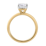 Nisrine 14K Yellow Gold Cushion Cut Lab Grown Diamond Solitaire Engagement Ring - 2.25 Ct