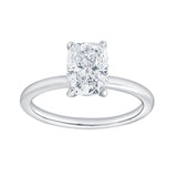 Callista 14K White Gold Cushion Cut Lab Grown Diamond Solitaire Engagement Ring - 1.5 Ct