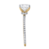Adeline 2.3 Ct Cushion Lab Grown Diamond Engagement Ring in 14K Yellow Gold