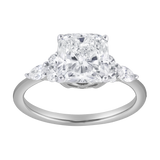 Charlotte 2.80 Ct Cushion Lab Grown Diamond Engagement Ring in 14K White Gold